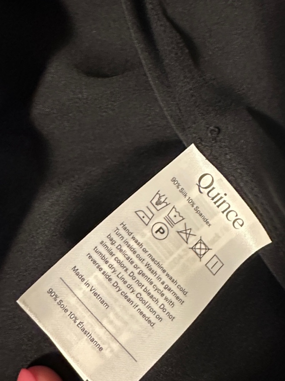 Quince black silk shell tank - Picture 6 of 10
